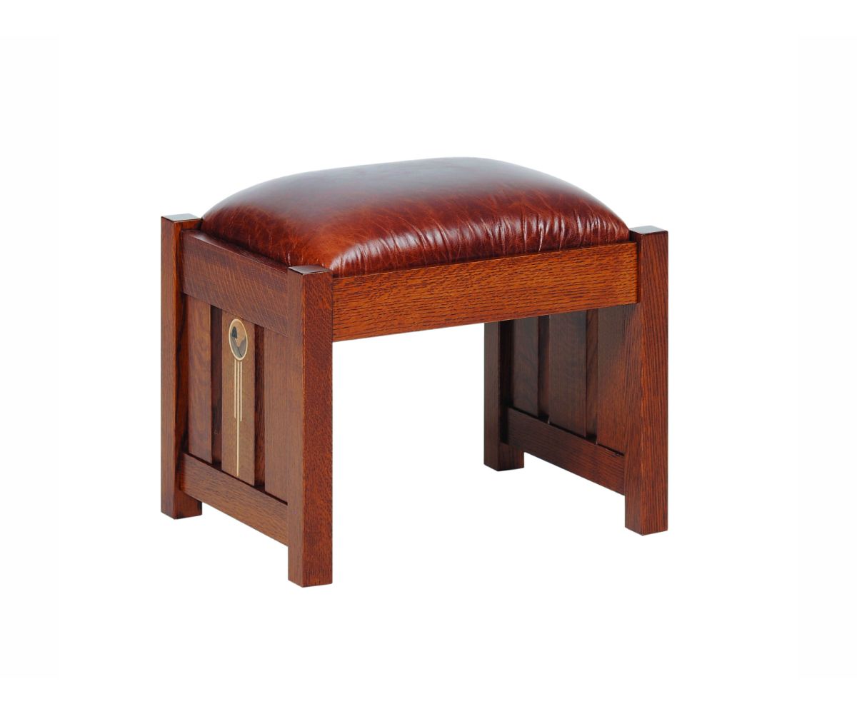 Amish Solid Wood Artesano Ottoman - snyders.furniture