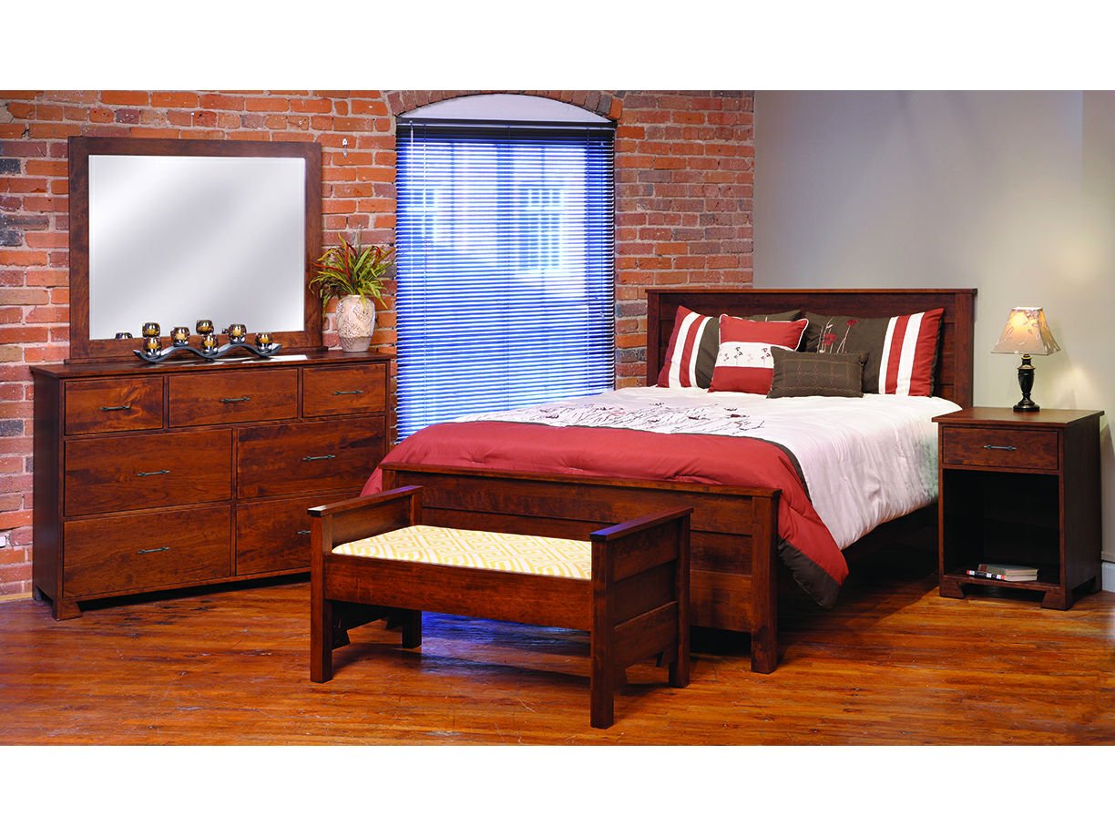 Amish Solid Wood Fredericksburg Seat - snyders.furniture