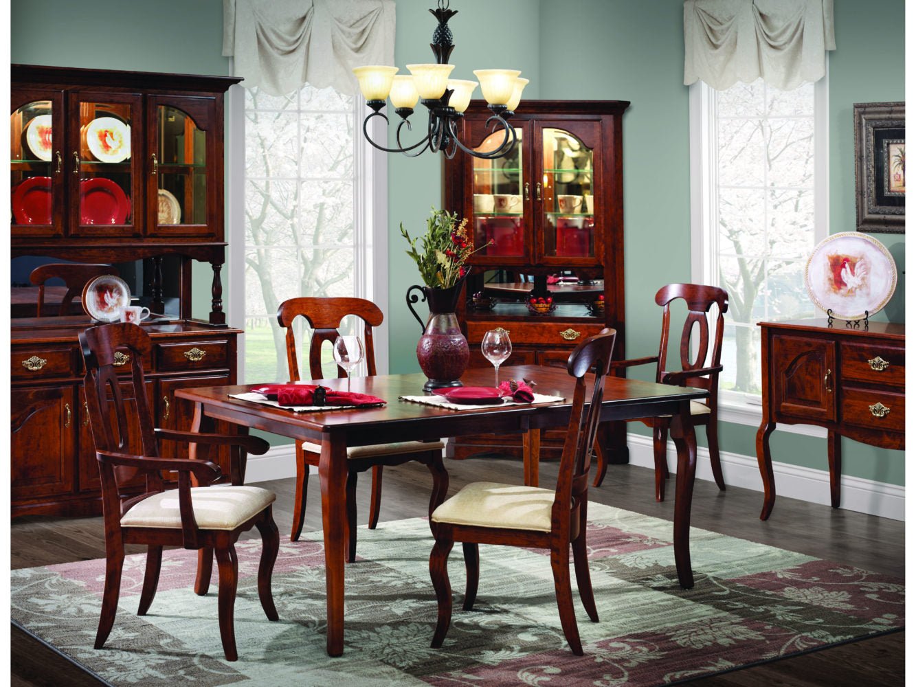 Amish Solid Wood French Chair - snyders.furniture