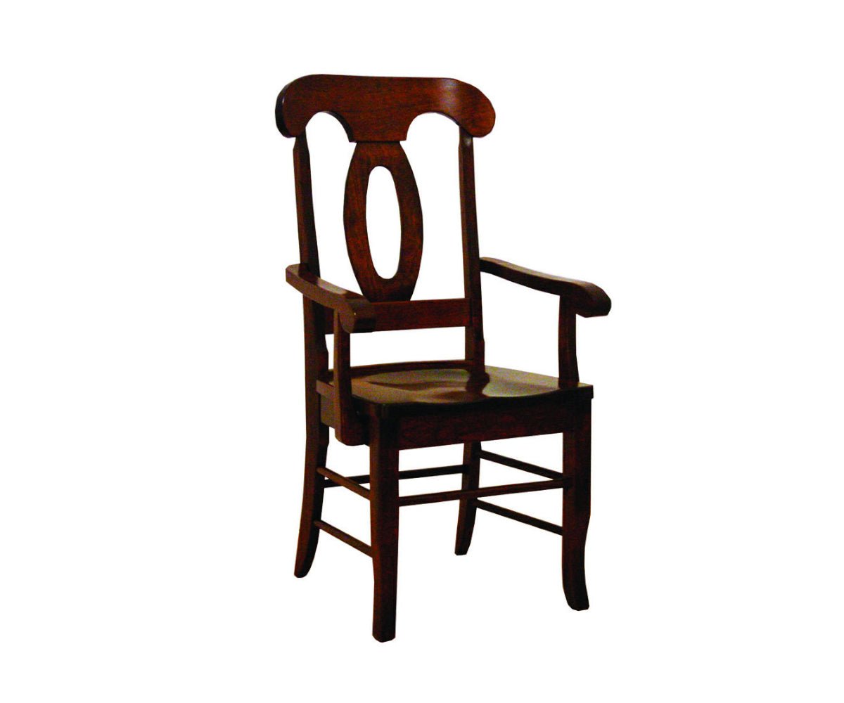 Amish Solid Wood Napoleon Chair - snyders.furniture