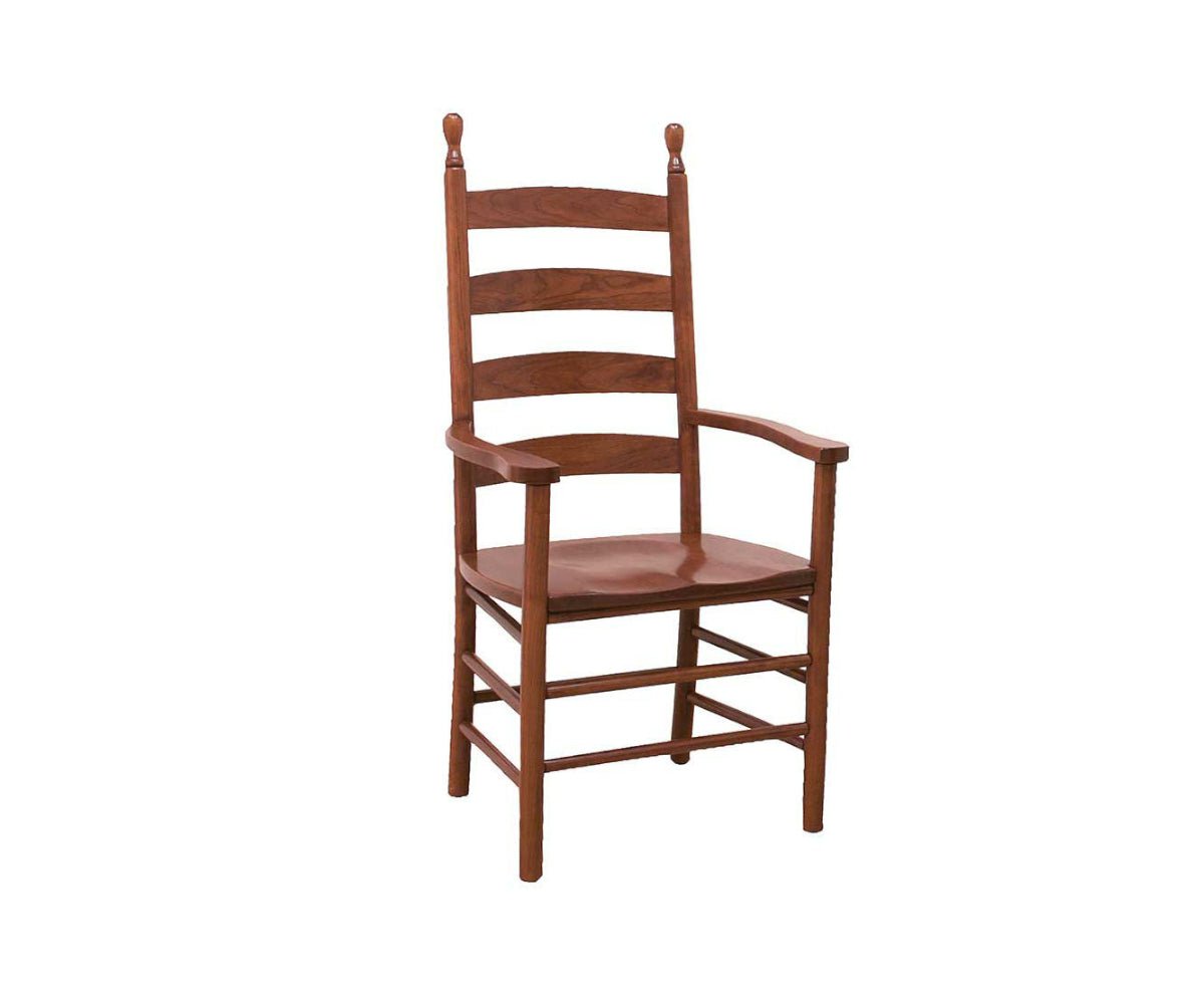 Amish Solid Wood Shaker Ladderback Chair - snyders.furniture