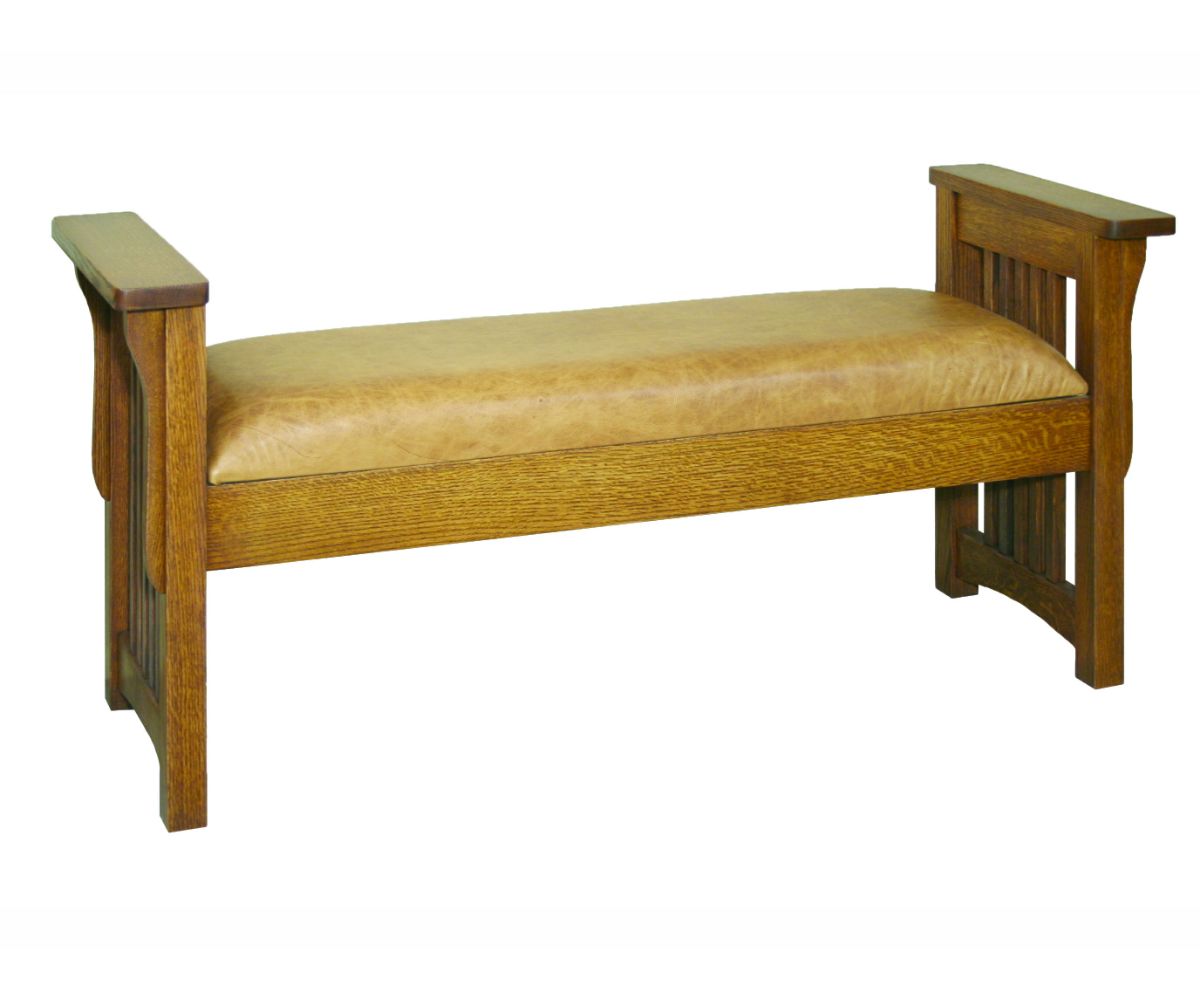 Amish Solid Wood Spanish Mission Dressing Bench Amish Solid Wood Spanish Mission Dressing Bench