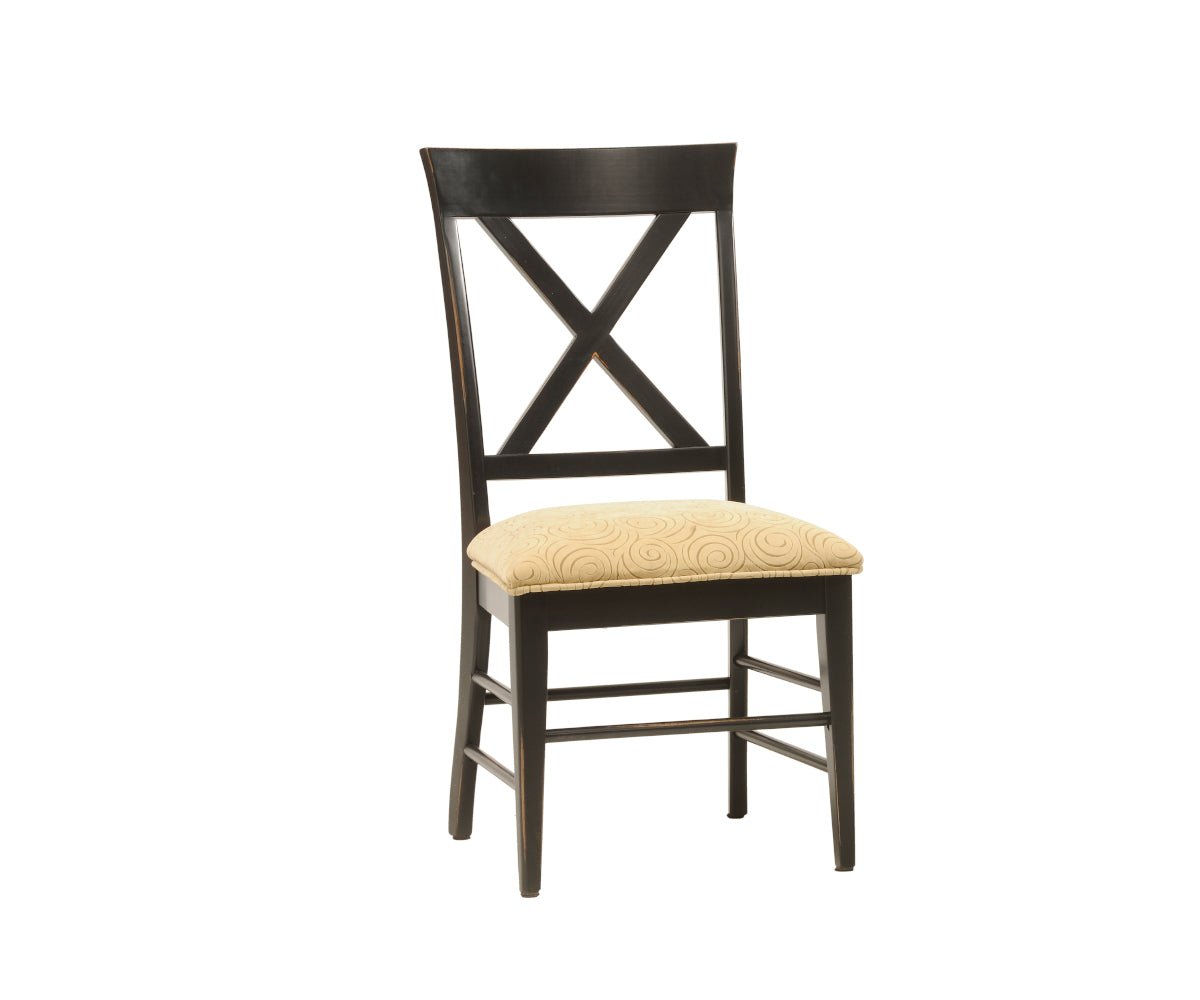 Amish Solid Wood X-Back Chair - snyders.furniture