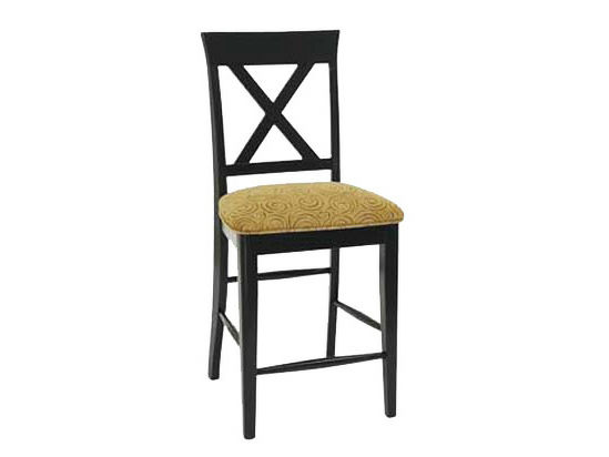 Amish Solid Wood X-Back Counter / Bar Chairs - snyders.furniture