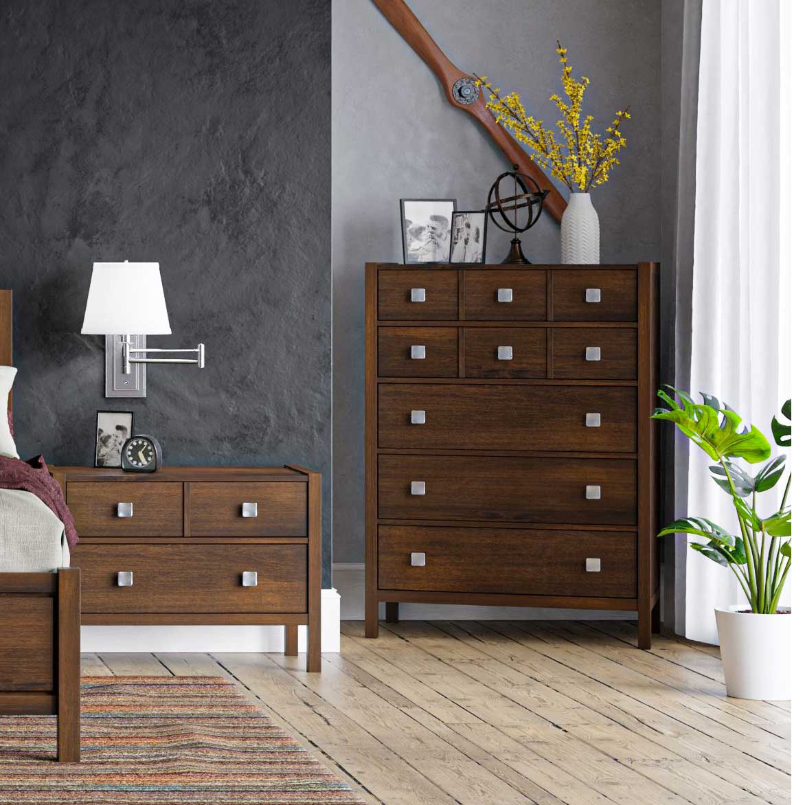 Amish Stowe 5 Drawer Chest