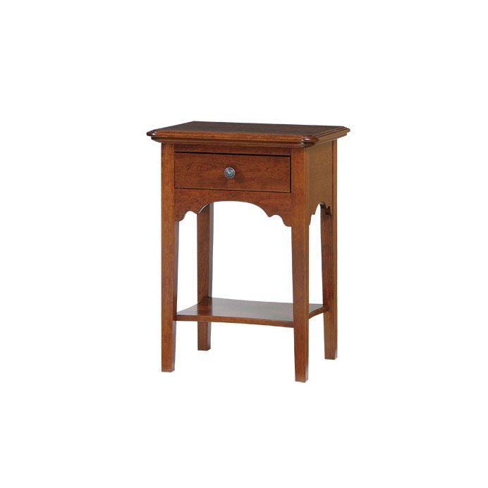 Amish Wellington 1-Drawer Open Night Table - snyders.furniture
