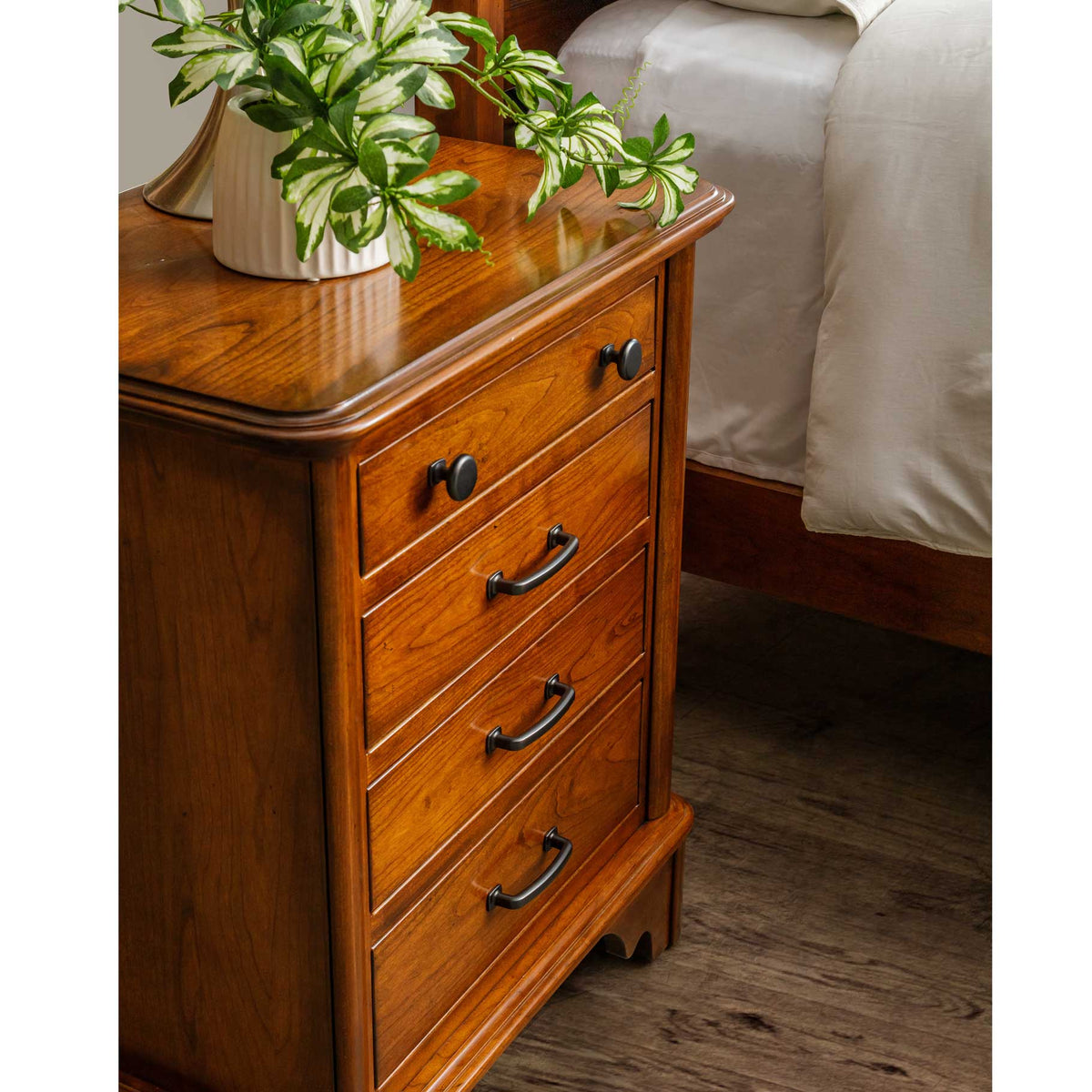 Amish Wellington 4-Drawer Night Stand - snyders.furniture