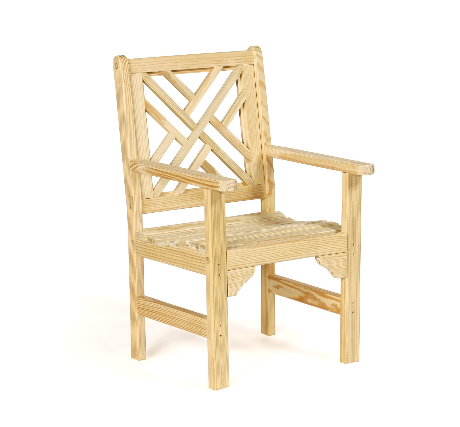 Amish Wood Chippendale Chair Leisure Lawns