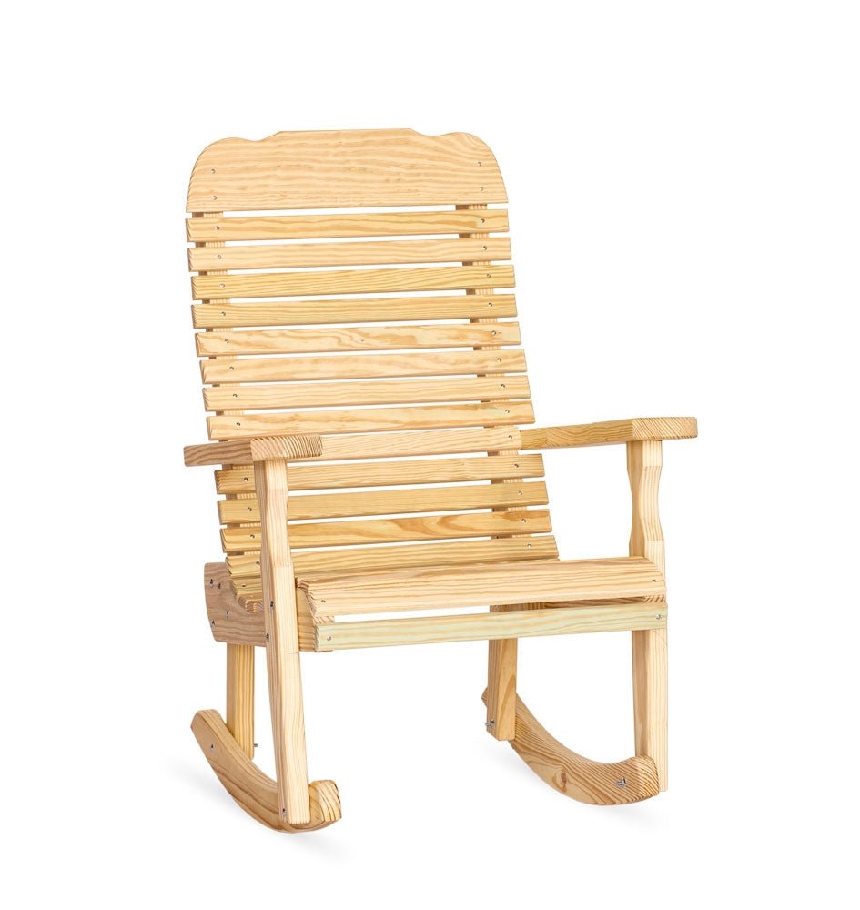 Amish Wood Easy Rocker Leisure Lawns