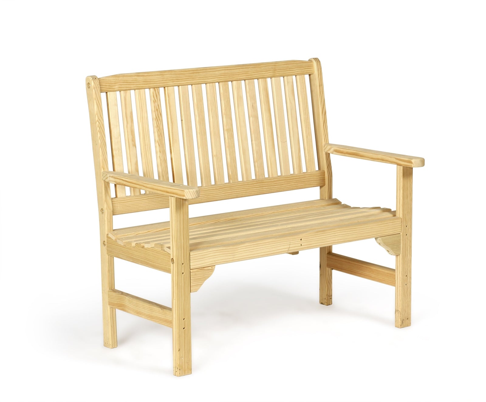 Amish Wood English Garden Bench Leisure Lawns