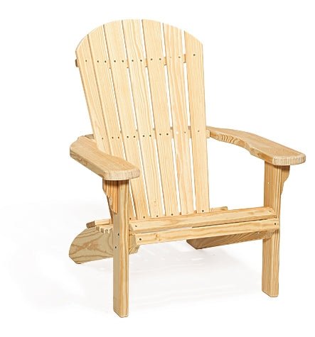 Amish Wood Fanback Chair Leisure Lawns