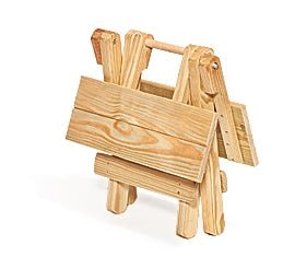 Amish Wood Folding Coffee Table Leisure Lawns