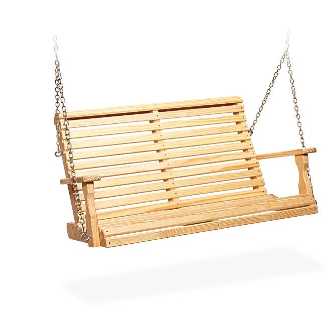 Amish Wood Roll Back Swing Leisure Lawns