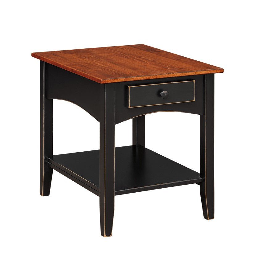 Arch End Table with Shelf - snyders.furniture