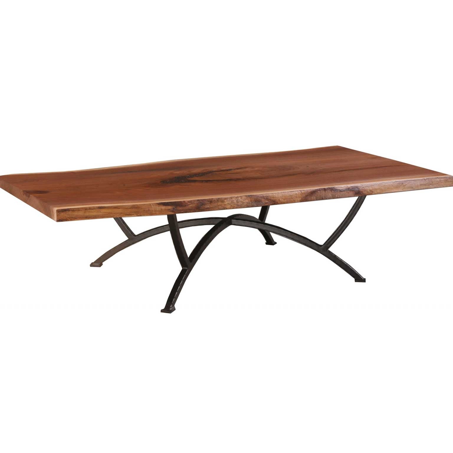 Arched Cross Live Edge Coffee Table - snyders.furniture
