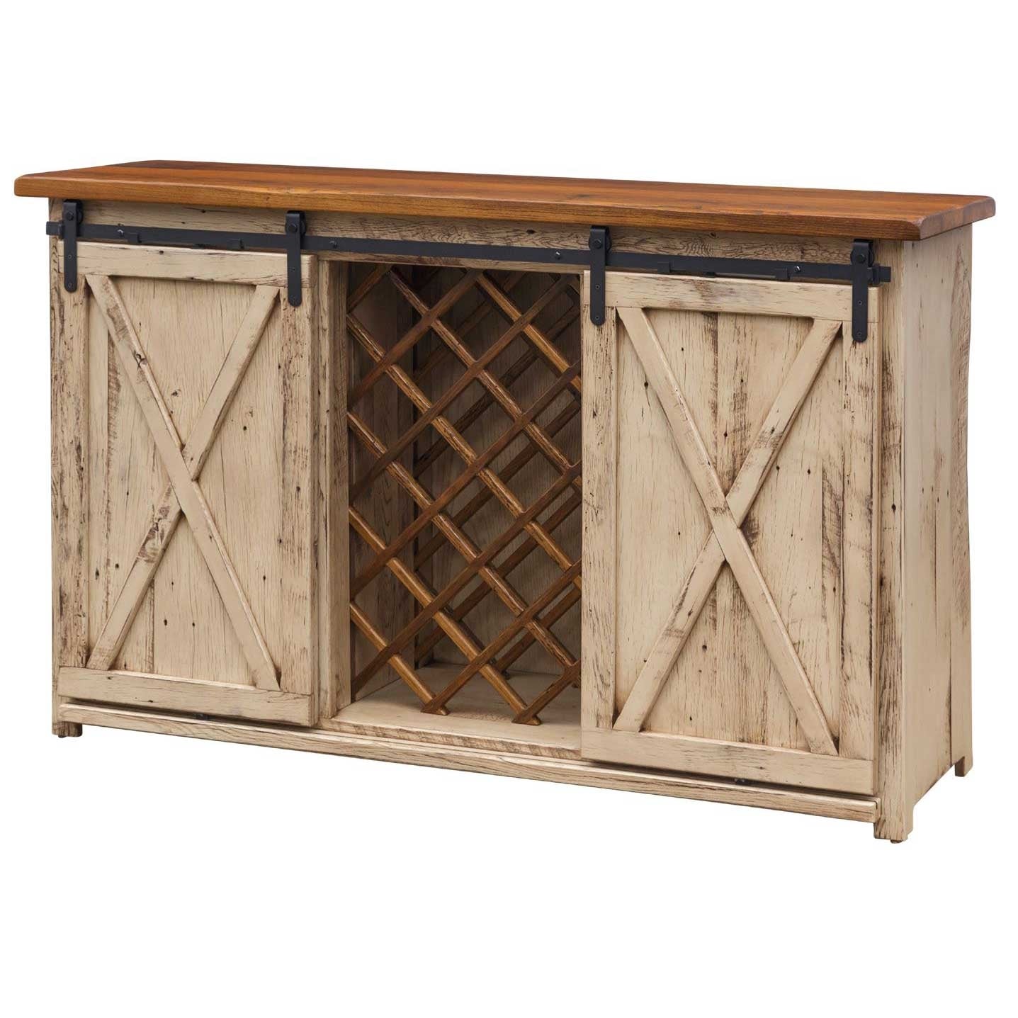 Barnwood Wine Buffet - snyders.furniture