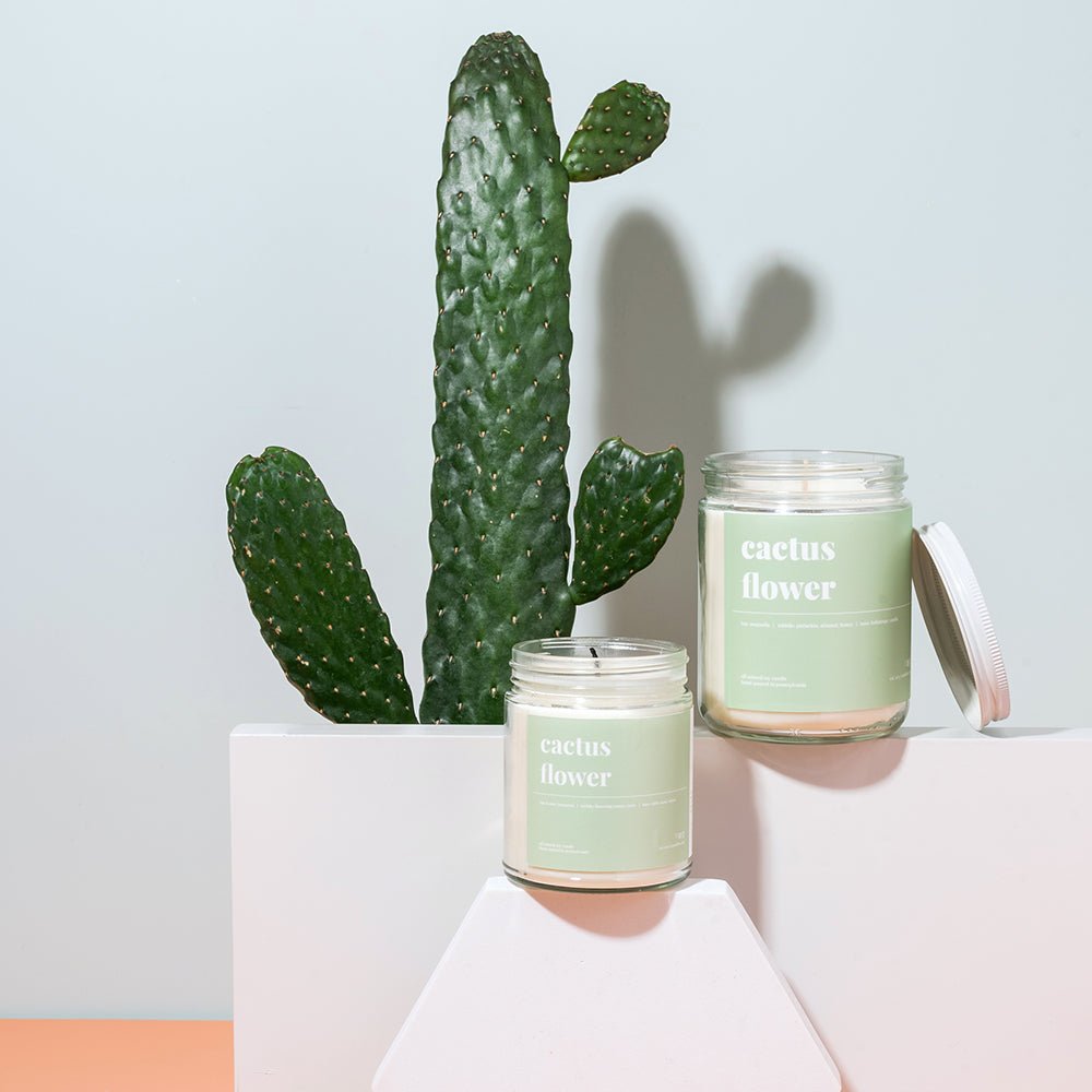 Cactus Flower Soy Candle - Petite - snyders.furniture