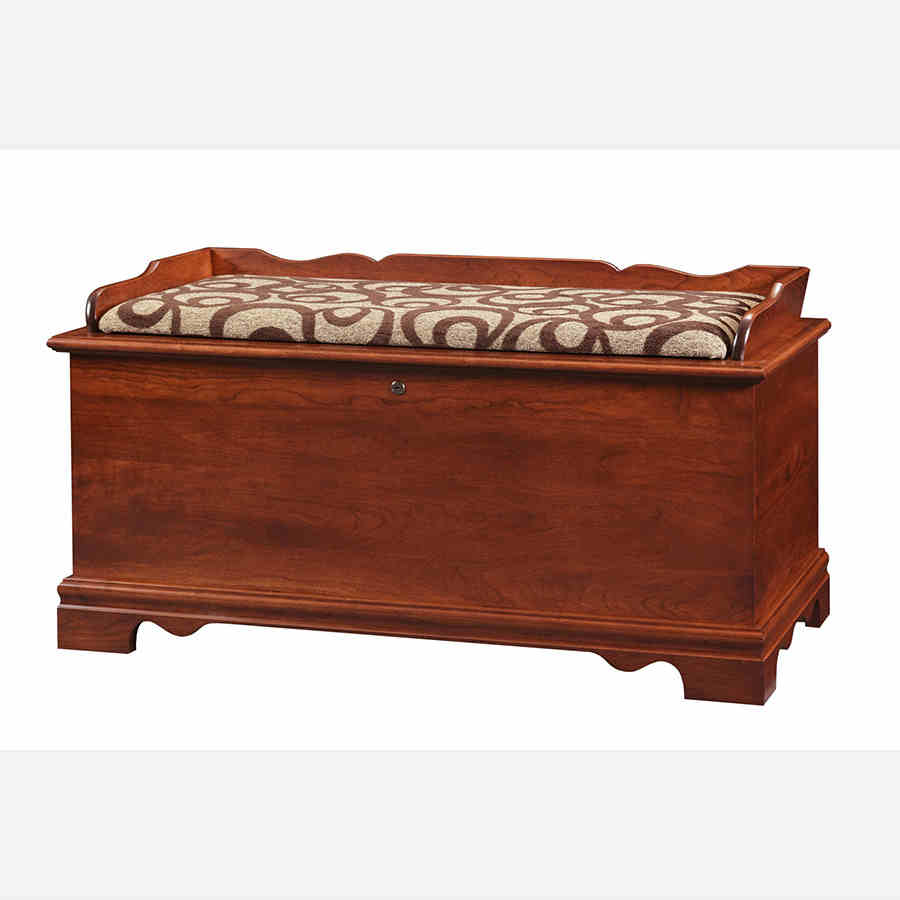 Cambridge Large Seatrail Chest - Cherry - snyders.furniture
