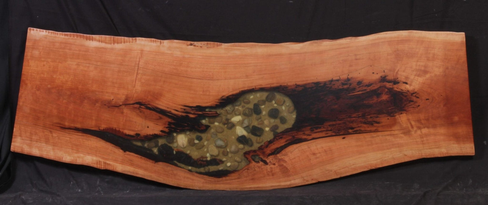 Cherry 25" - 30" wide x 88" long x 2 ½" thick Live Edge Slab - snyders.furniture