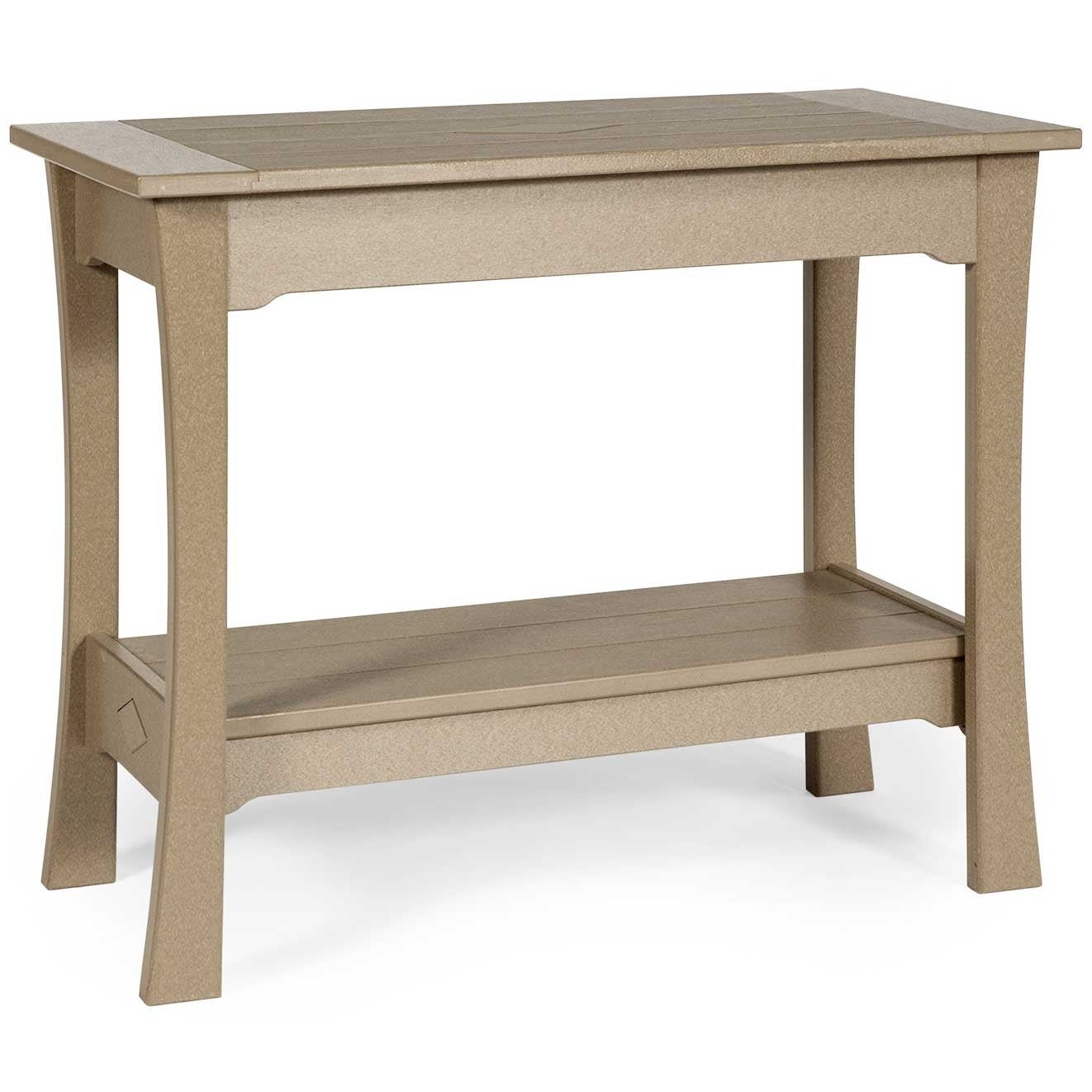 Colonial Mission Counter Serving Table Leisure Lawns