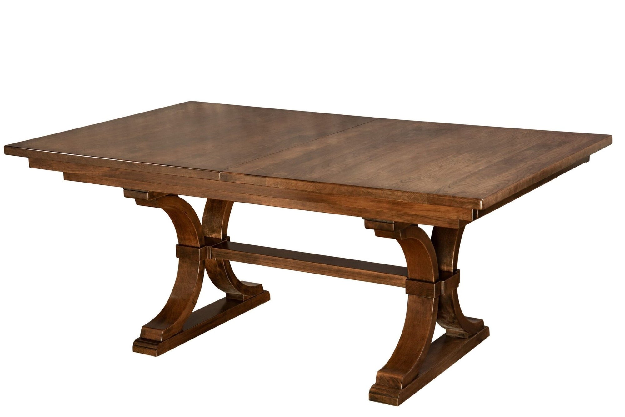 Amish Corona Expandable Trestle Dining Table - snyders.furniture