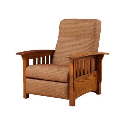 Amish Craftsman Classic Mission Recliner - snyders.furniture