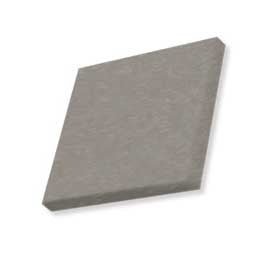 Dark gray poly lumber color sample square showing the flecked matte surface on a white background