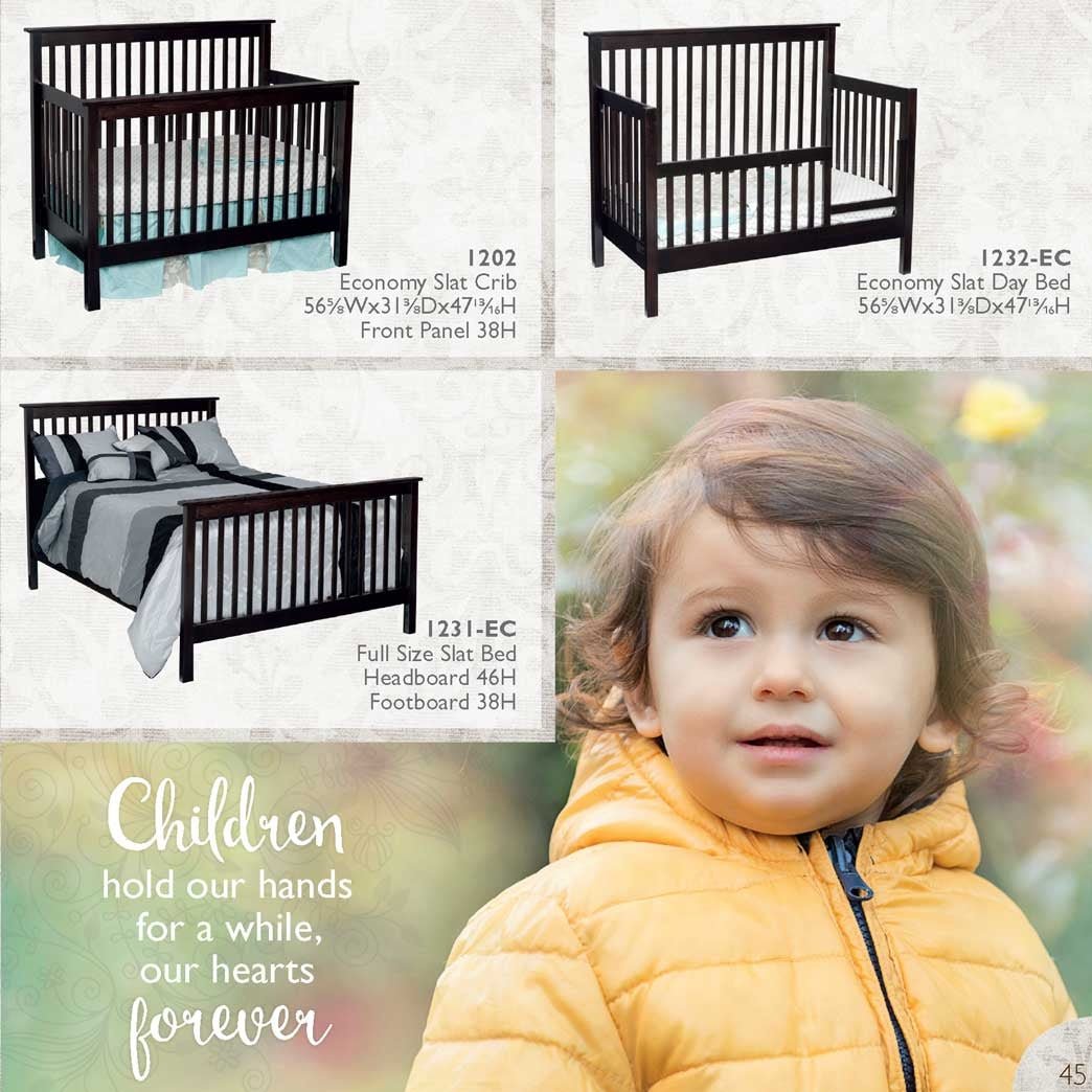 Eco Amish in Convertible Baby Crib - Main Image