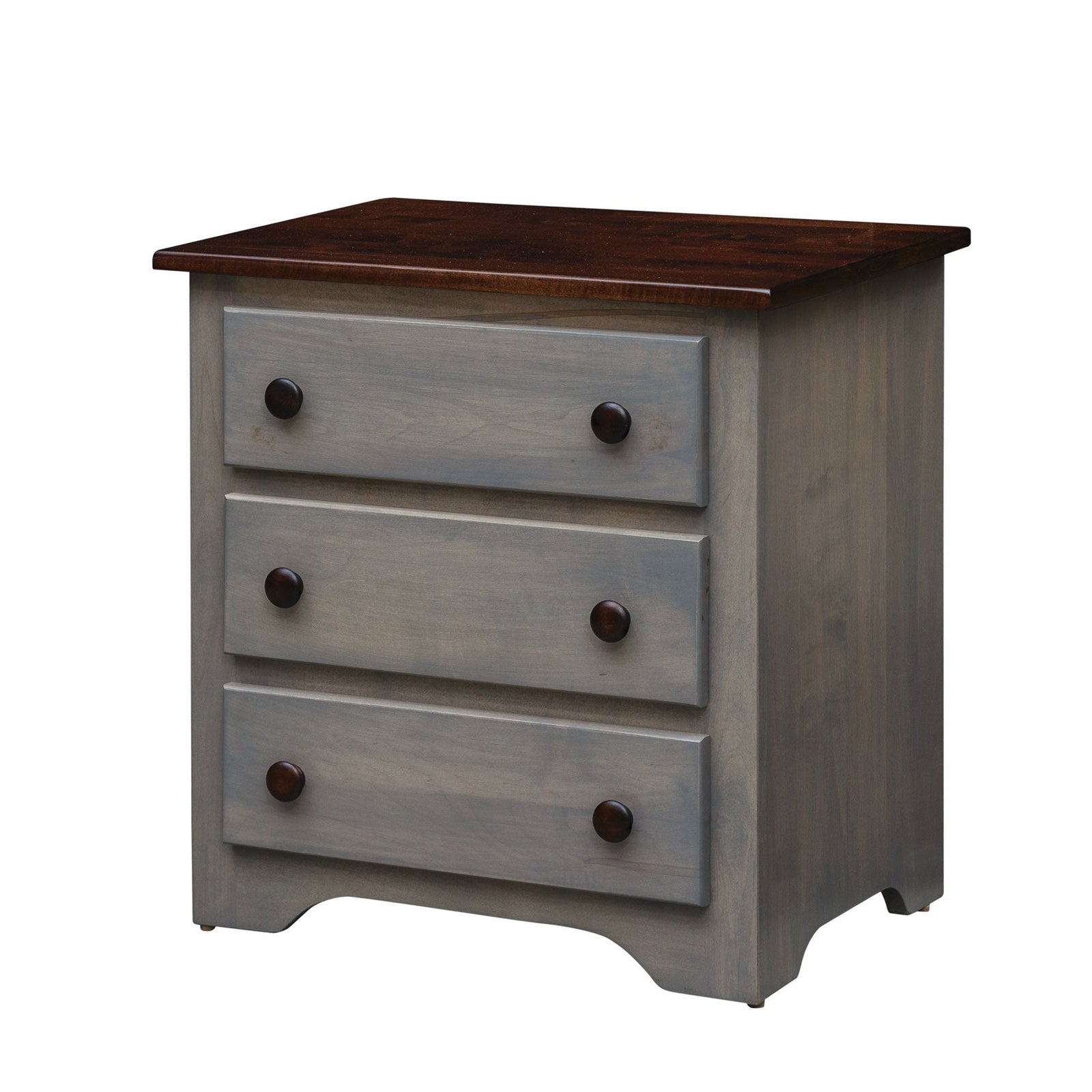Eden Amish Shaker 3-Drawer Nightstand - snyders.furniture