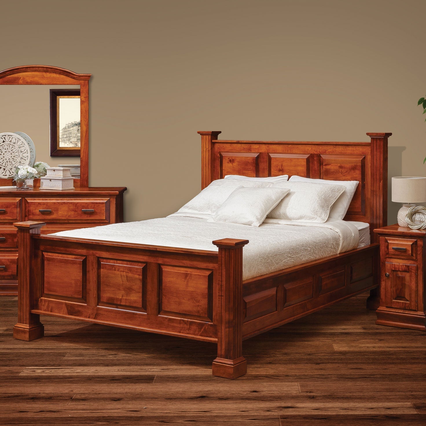 Eden Deluxe Raised Panel Bed - snyders.furniture