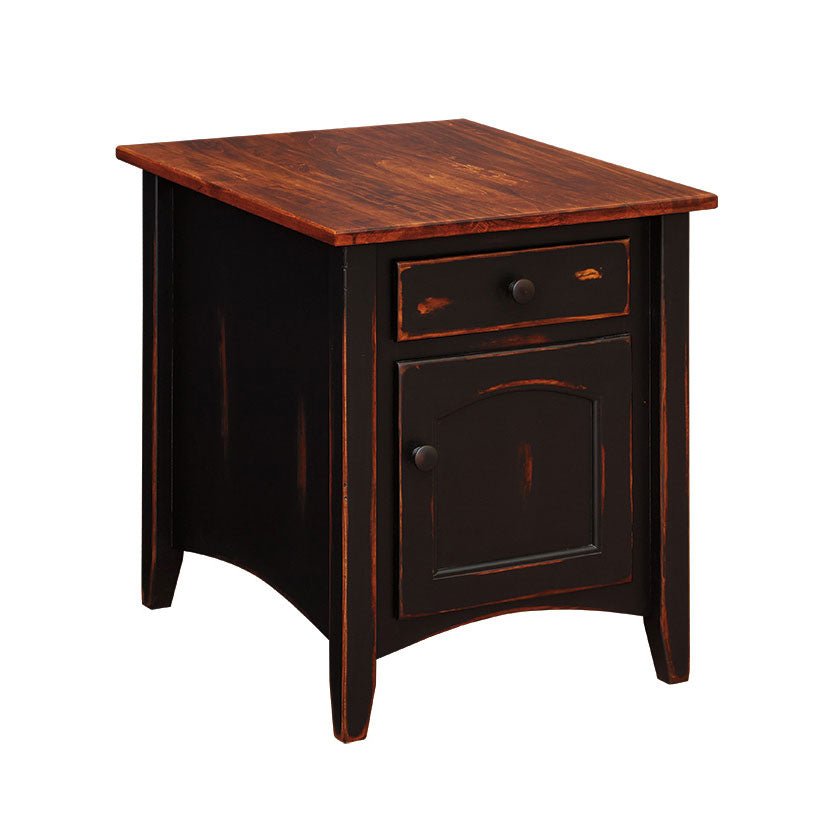 End Table with Door &amp; Drawer - snyders.furniture