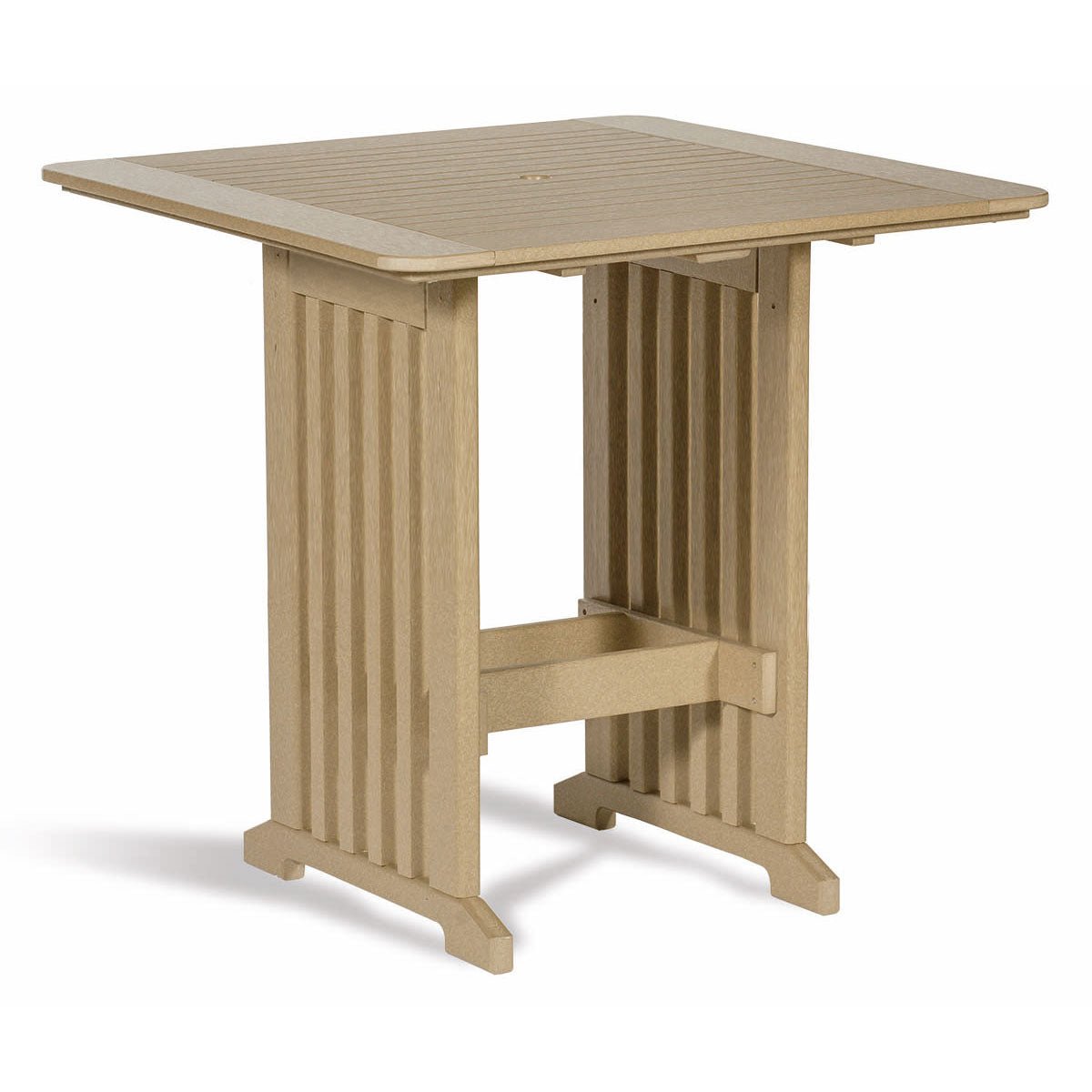 English Garden Amish 43" Square Poly Patio Bar Table - snyders.furniture