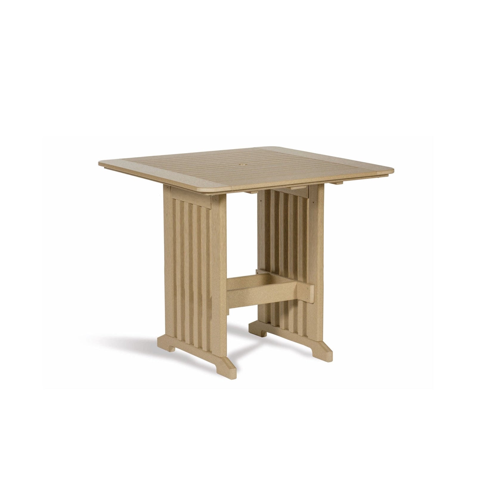 English Garden Amish 43" Square Poly Patio Counter Table - snyders.furniture