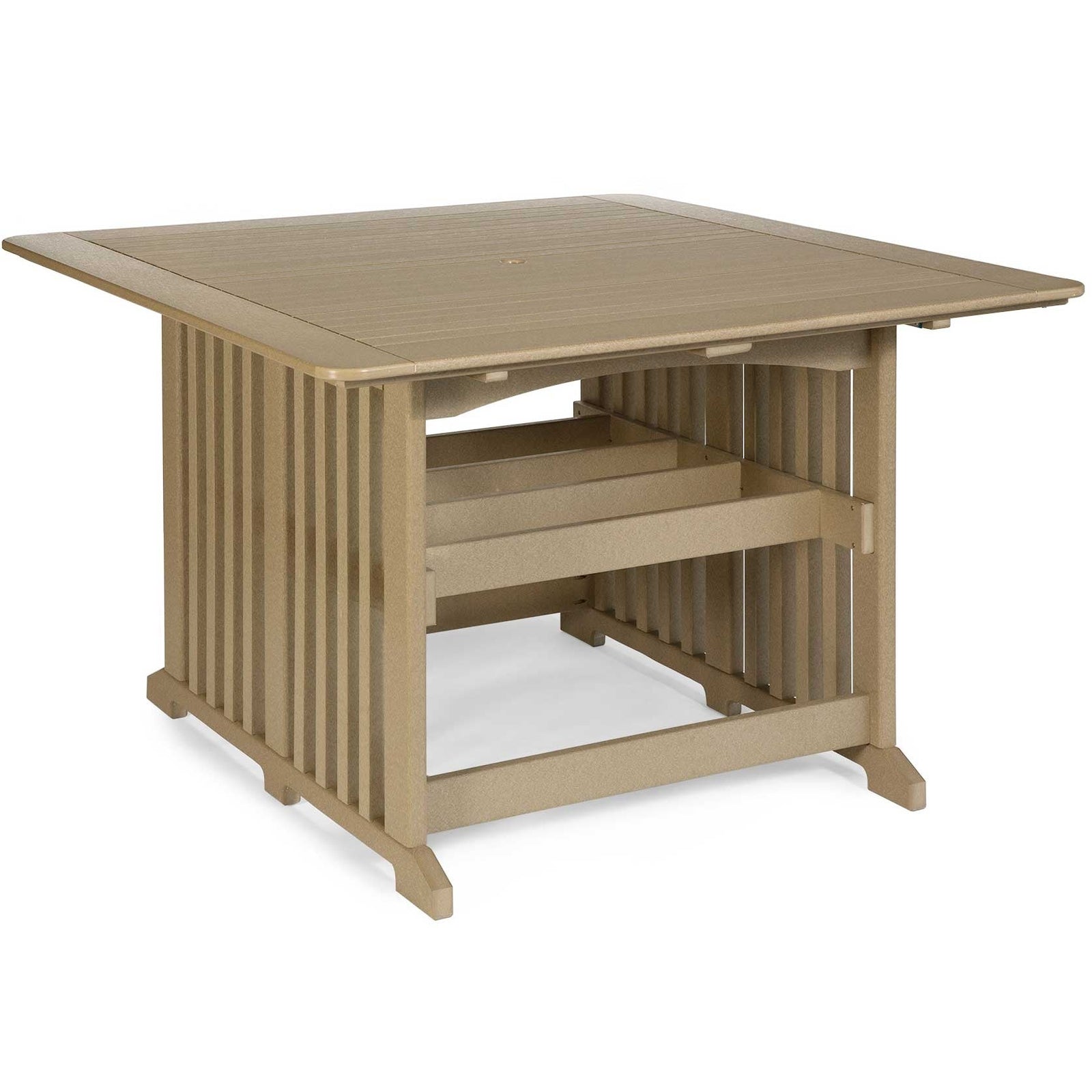 English Garden Amish 60" Square Poly Counter Table Leisure Lawns