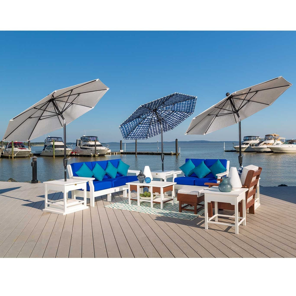 7 fabric patio umbrella Amish Finch 7' Sunbrella Umbrella