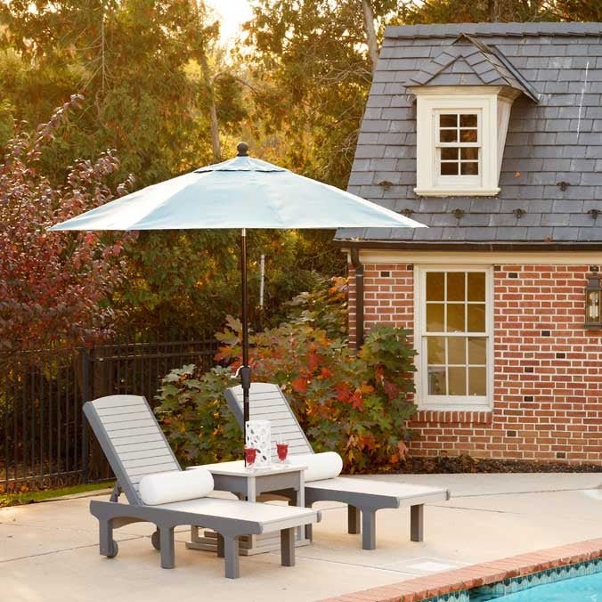 homemakers patio umbrella Amish Finch 7' Sunbrella Umbrella