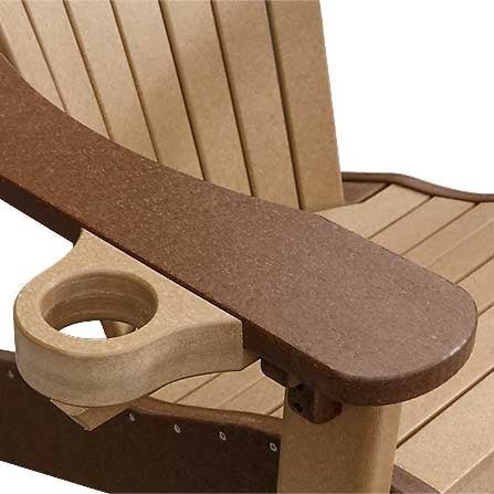 Amish Outdoor Poly Cup Holder for Adirondack Chair Quick Ship