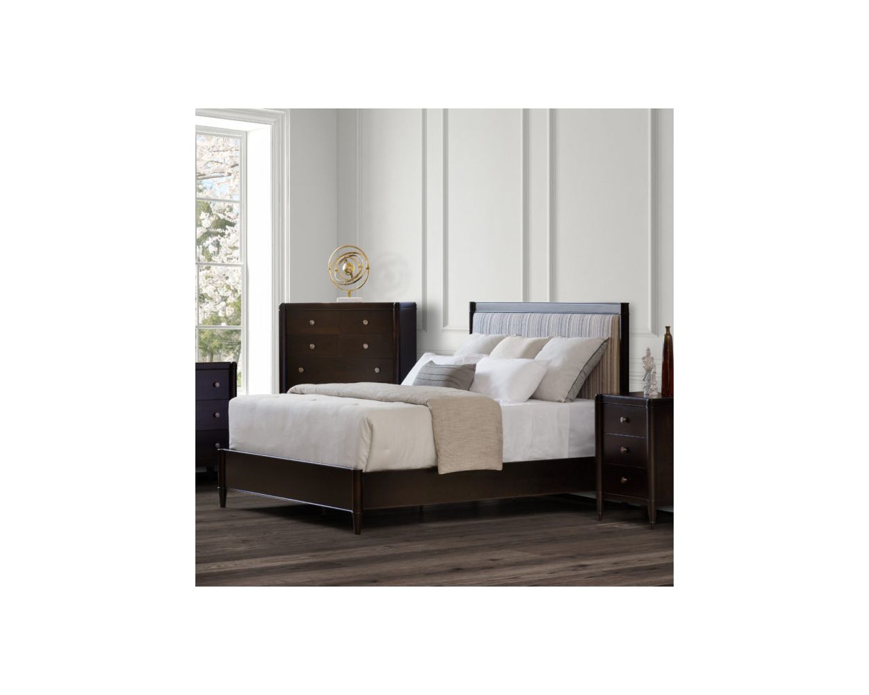 Amish Francesca Upholstered Bed - snyders.furniture