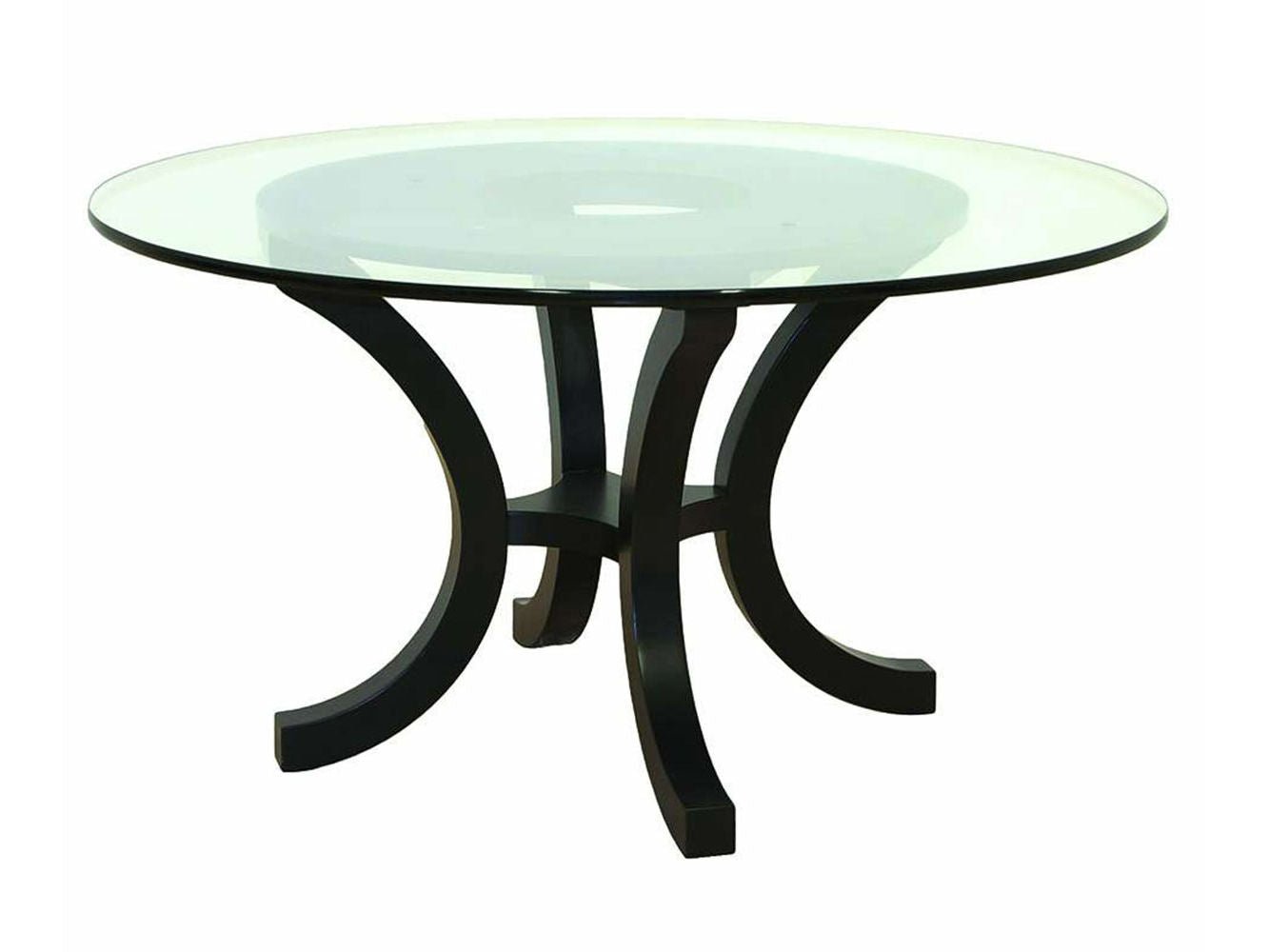 Fulham Glass Top Pedestal Table - snyders.furniture
