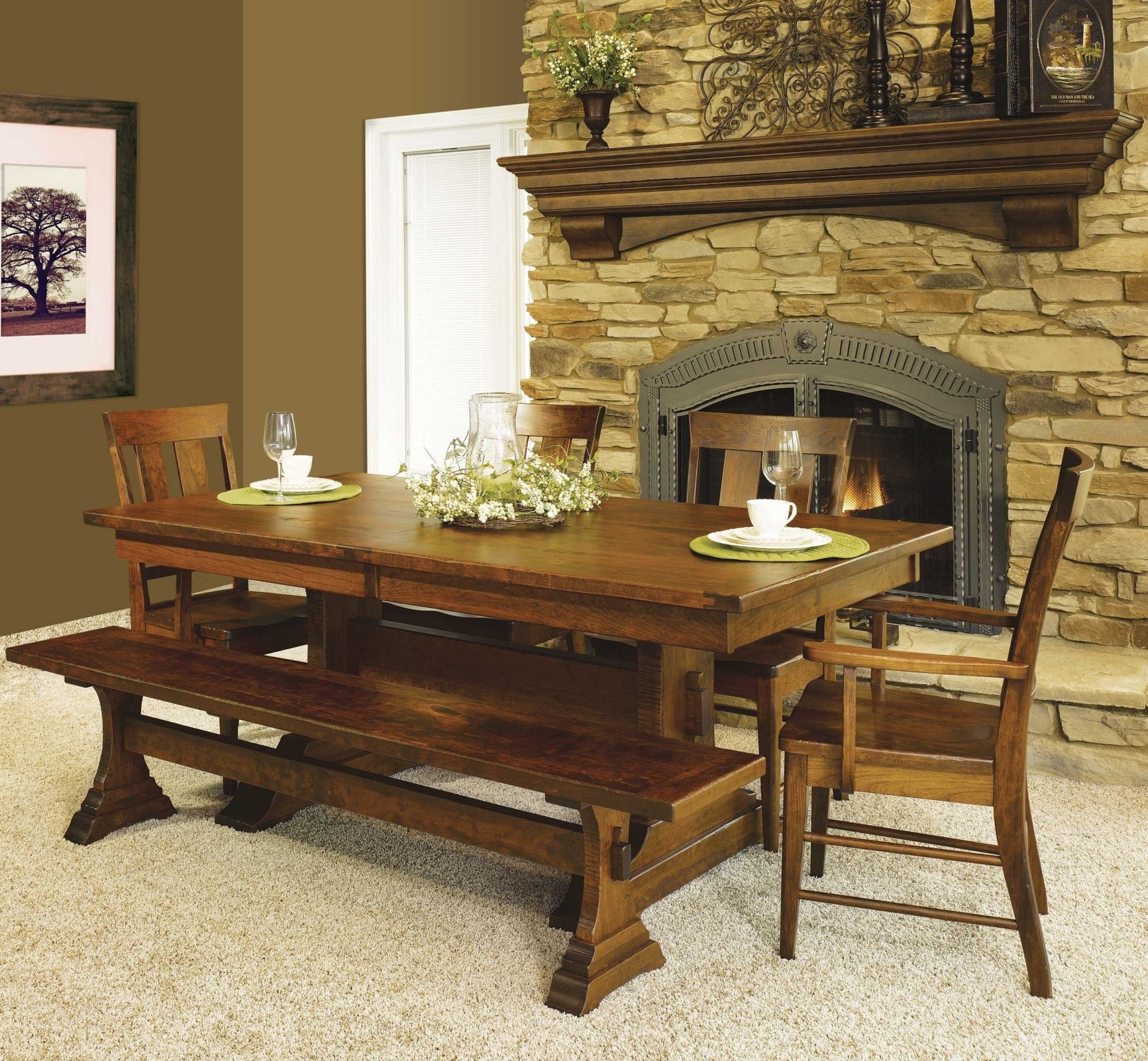 Kennan Trestle Table - snyders.furniture