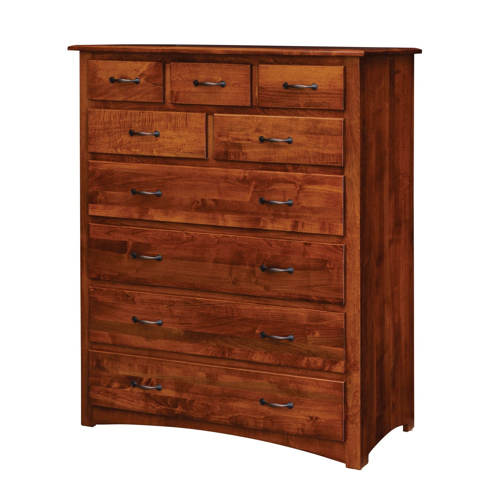 Manchester Amish Large Chest of Drawers shown in the bedroom of a craftsman bungalow home