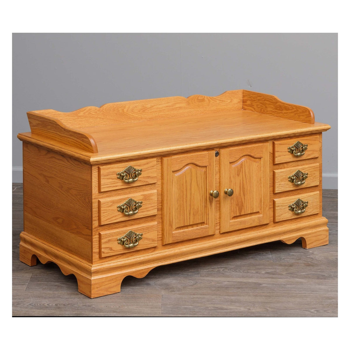 Manchester Fancy Front Chest - Oak - snyders.furniture