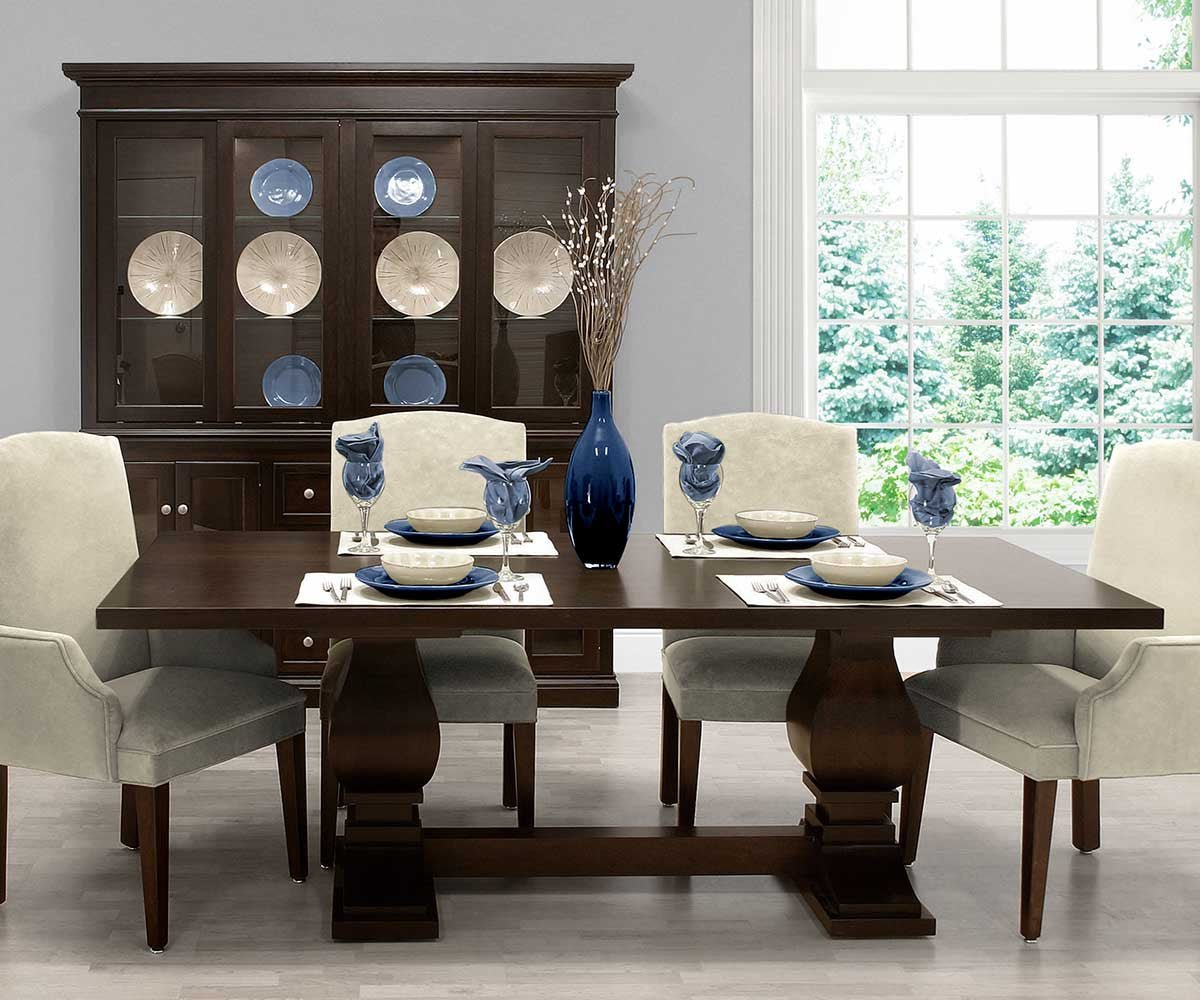 Maple Bluff Double Pedestal Table - snyders.furniture
