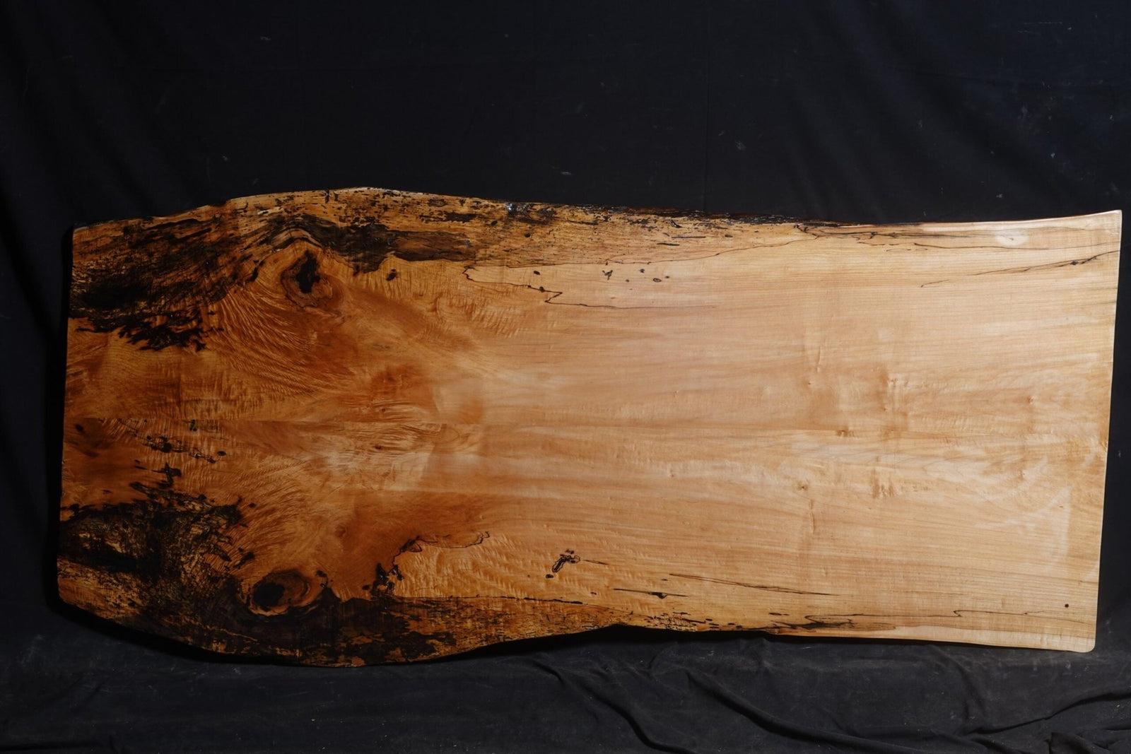 Maple book-match 34" - 39" wide x 84" long x 1 ½" thick Live Edge Slab - snyders.furniture