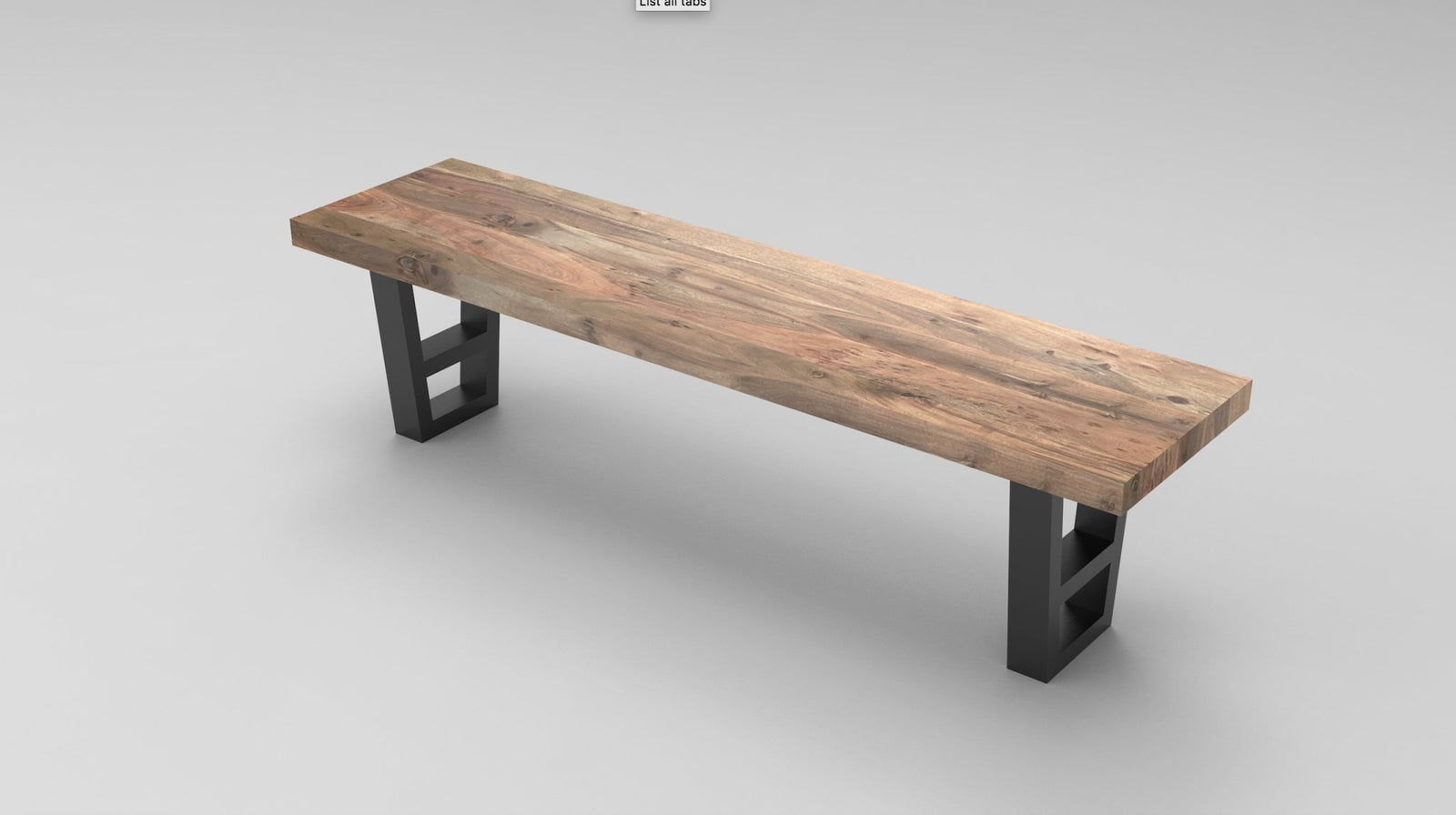 Maxwell 72" Acacia Dining Bench - Natural + Smoke - snyders.furniture