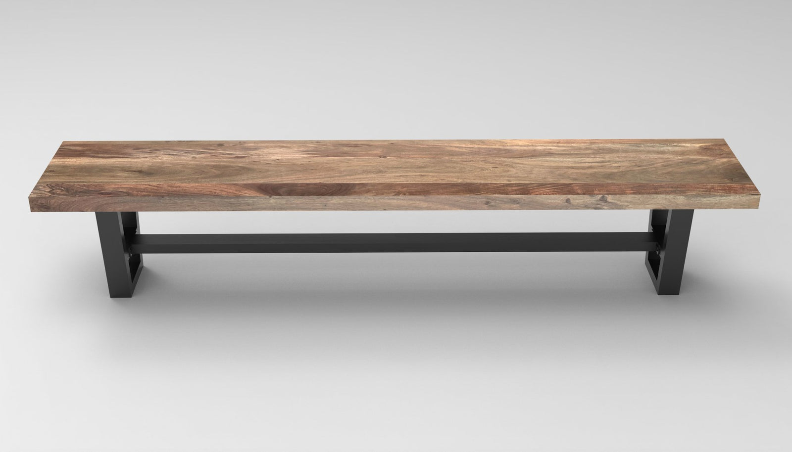 Maxwell 96" Acacia Dining Bench - Natural + Smoke - snyders.furniture