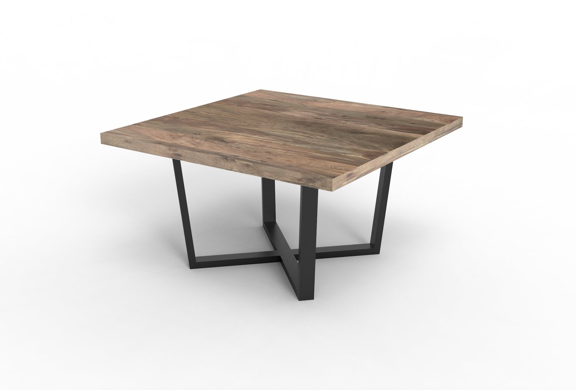 Maxwell Acacia 54" Square Dining Table - Natural + Smoke - snyders.furniture