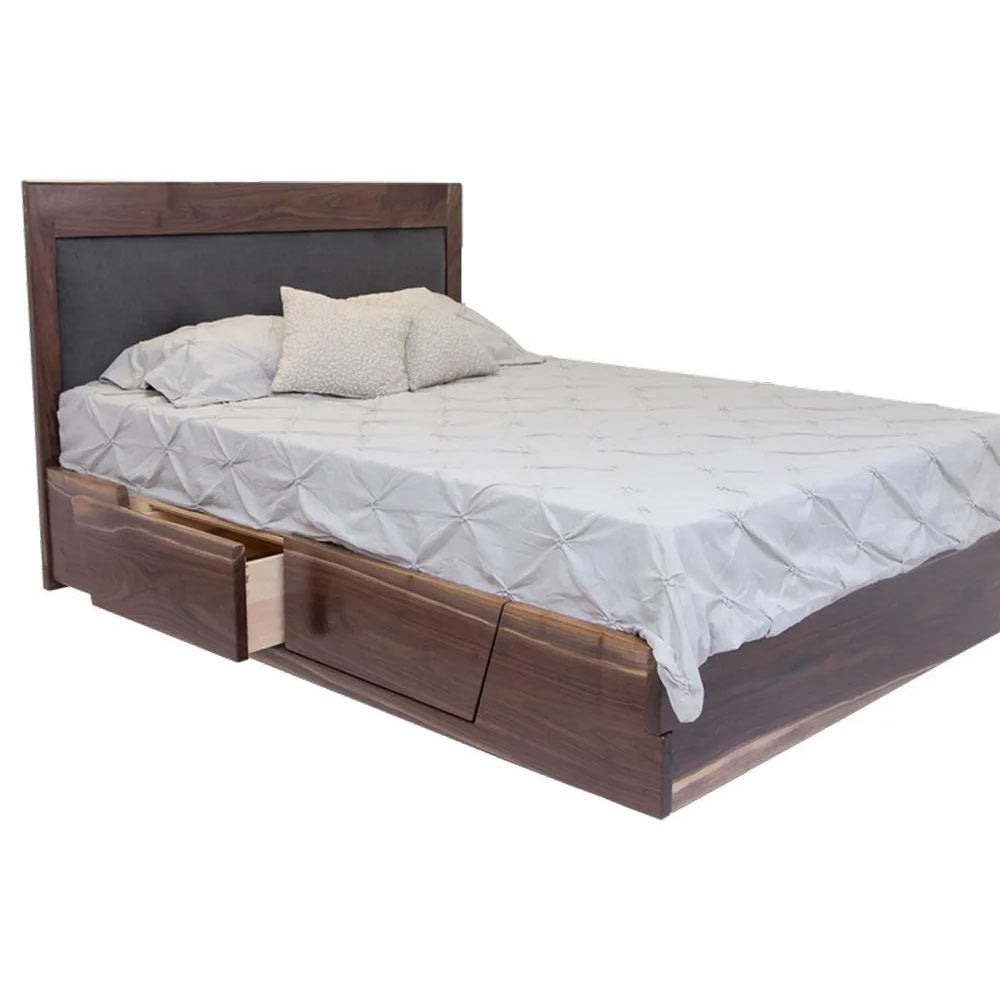 Mid-Century Platform Storage Bed - snyders.furniture