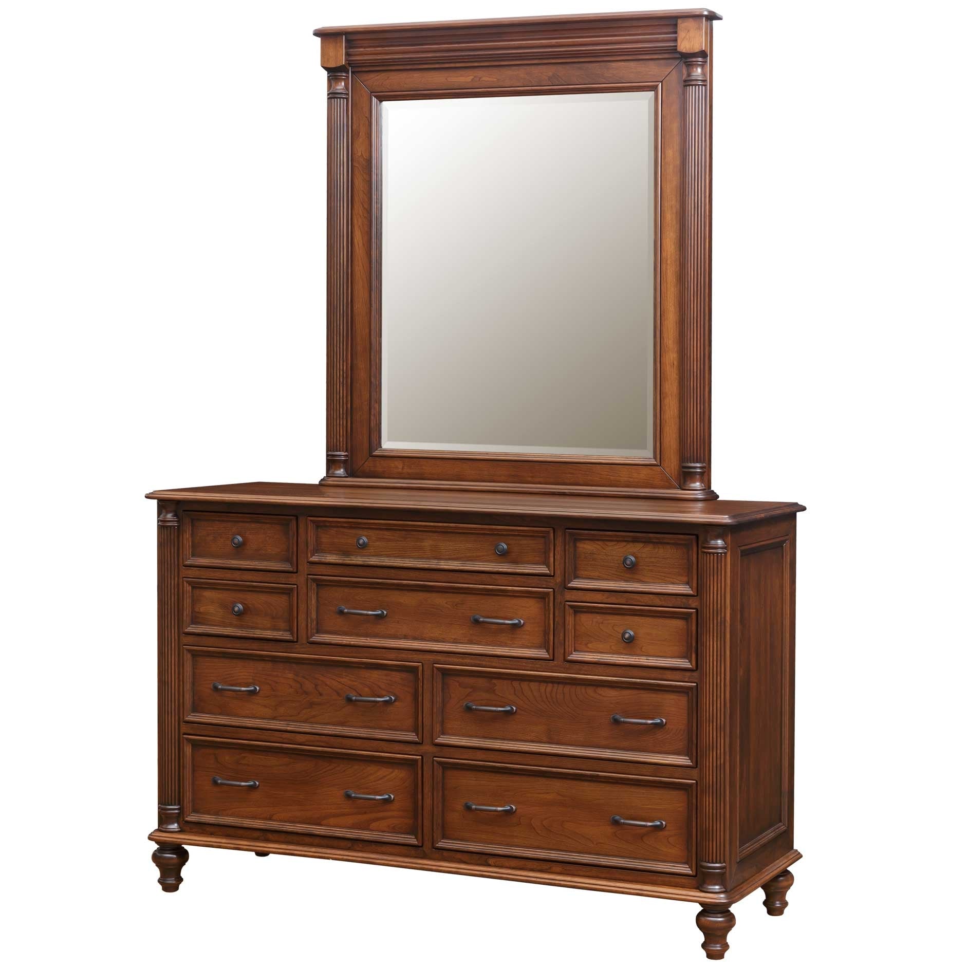 Amish Milano 10-Drawer Triple Dresser Amish Milano 10-Drawer Triple Dresser