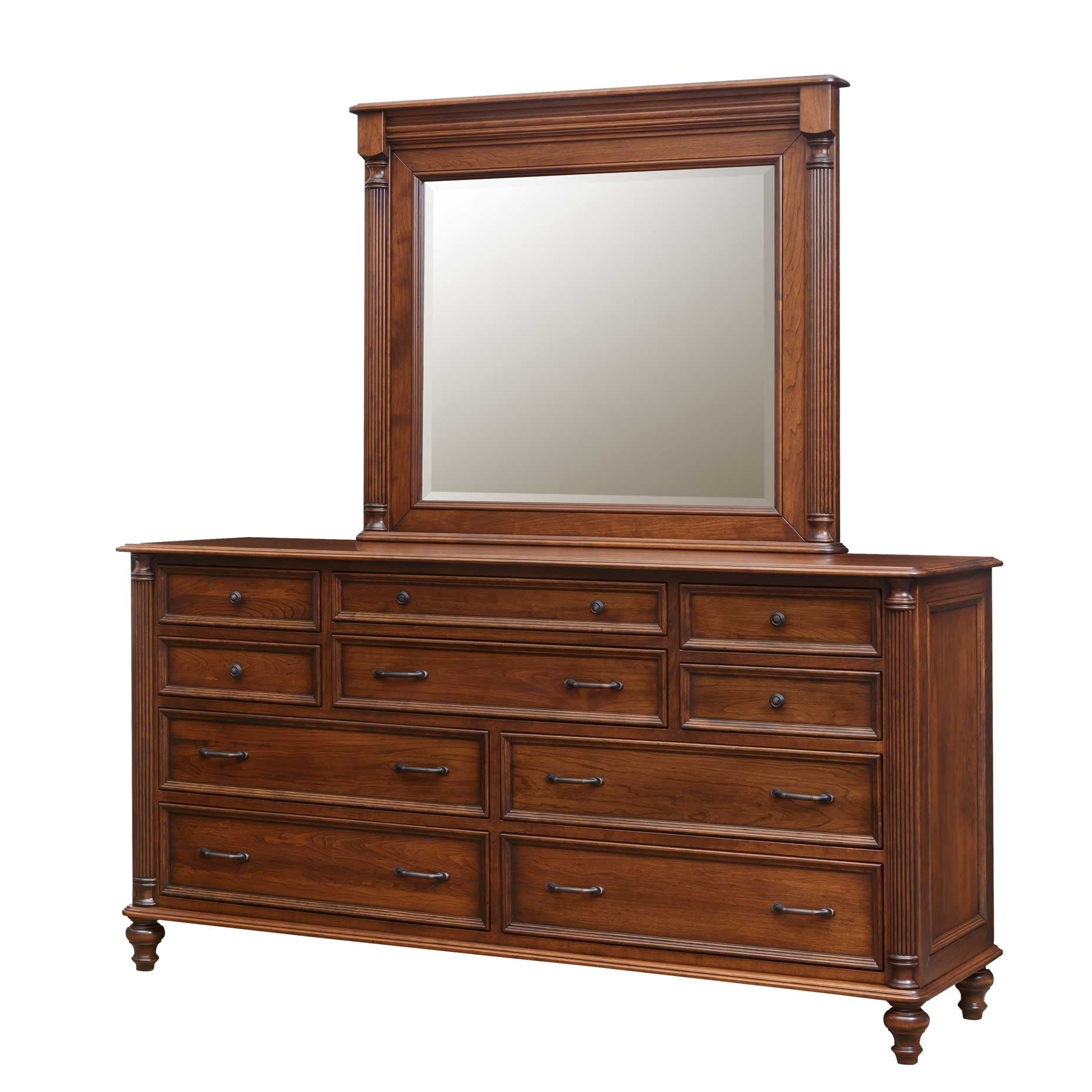 drawerドゥロワー☆フリンジ ジレ１ Amish Milano 10-Drawer Triple Dresser